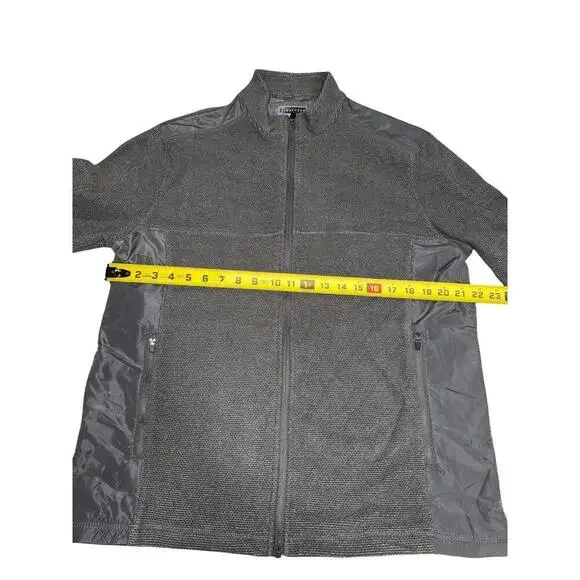PGA Tour Men's Golf Full Zip Fleece Lined Jacket Gray - Size Large Medium. New - Picture 3 of 5